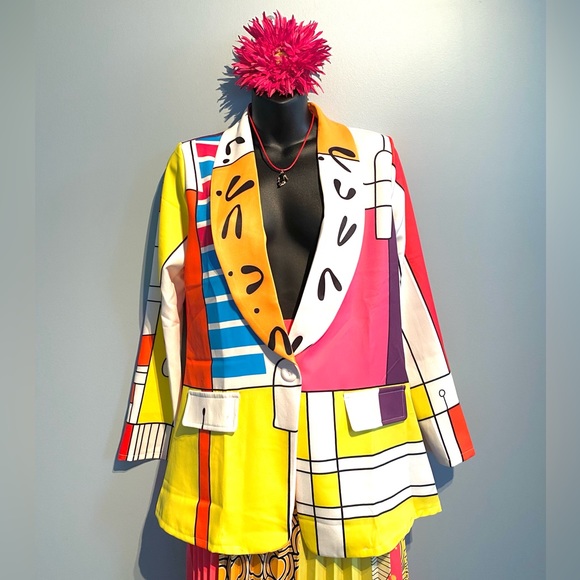 Suvimuga Abstract Blazer - Picture 6 of 12